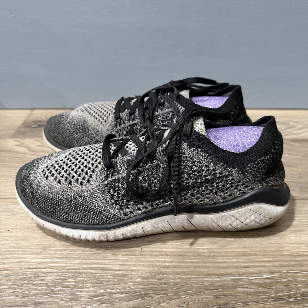 Nike Shoes Womens 6.5 Free RN Flyknit 2018 Gray Running Sneakers 942839-101